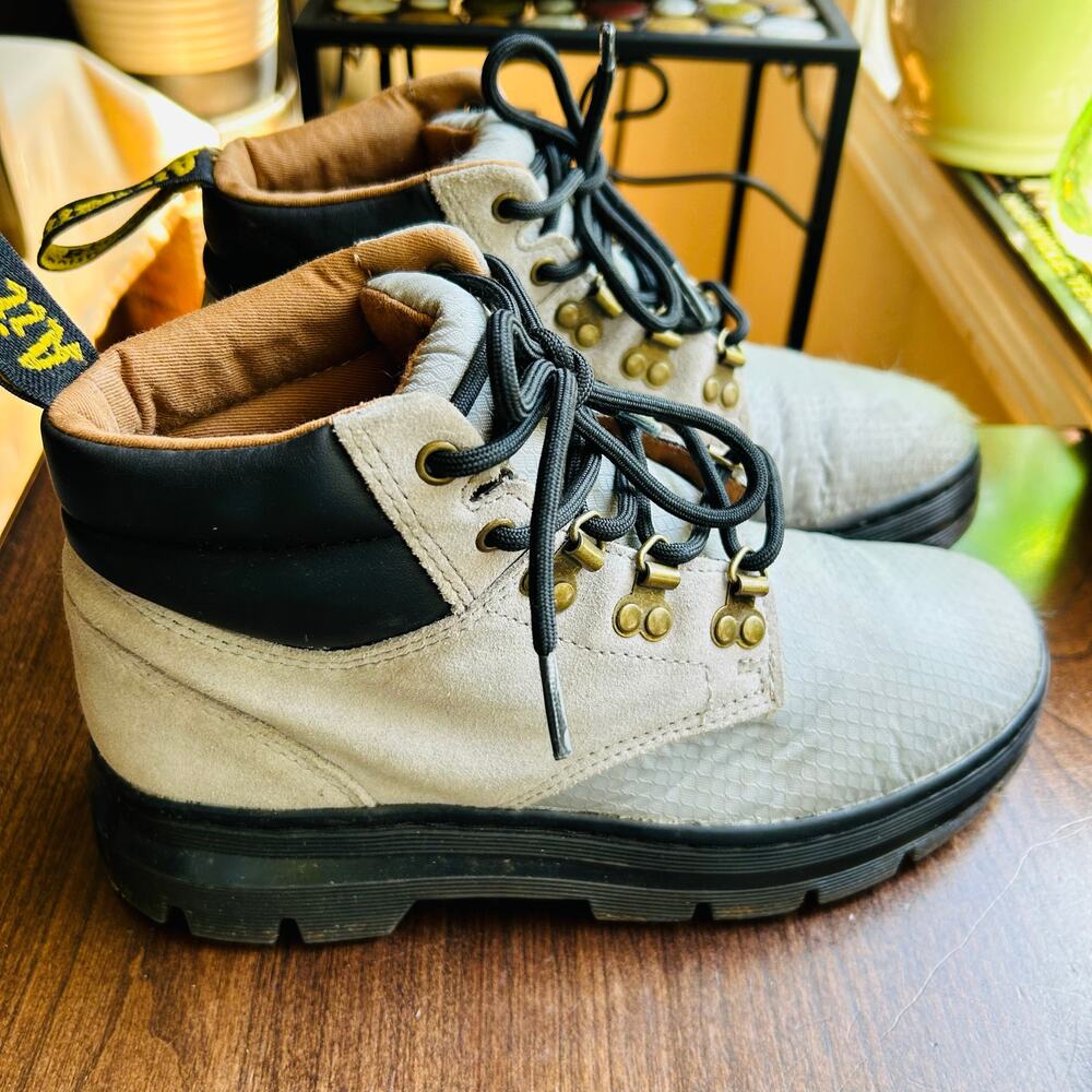 Doc Martens Rakim Utility Chukka Combat Boots Gray Lace Up Mens Sz 7 wmns 8.5
